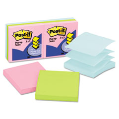 Post-it Notes Refills, 3"x3", 100 Sht/PD, 6/PK, AST Pastel