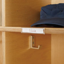 Name Tag Holders, 1"x3"x1", 5/PK, White