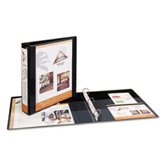 Slant Ring View Binder, 1-1/2" Capacity, 11"x8-1/2", Black