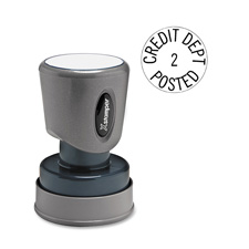 Round Multipurpose Stamp, 1-4 Line, 12 Max Char, 1" Diameter