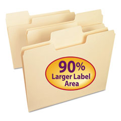 SuperTab Folders,Letter,1/3 Cut Tab,1-Ply,11pt,100/BX,Manila