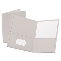 Twin Pocket Folders,w/o Fasteners,11"x8-1/2",25/BX,GY