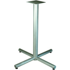 Lorell  X-Leg Base,f/36" Tabletop,Bistro-Height,32"x40-3/4",Silver