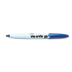 Wet-Erase Overhead Transparency Marker, Fine Point, Blue