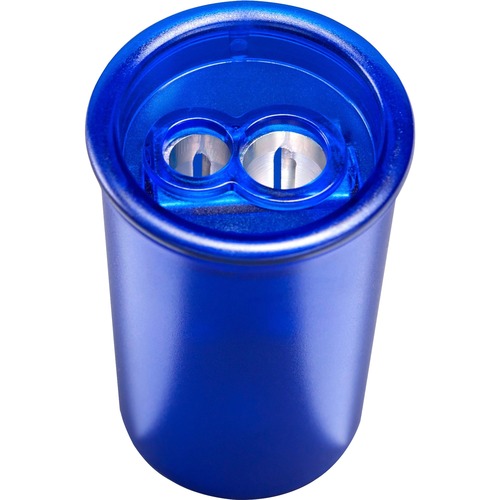 Pencil Sharpener, Metal, Double Hole, Red