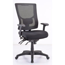Lorell  Executive Chair, High-Back, 26-3/4"x26"Lx40-1/2"-44", Black