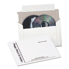 Disk/CD Mailer,F/3 3-1/2" Disks/2 CDs/DDS,6"x8-1/2",25/PK