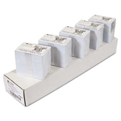 PVC ID Badge Cards, 3-3/8"X2-1/8", 100/PK, White