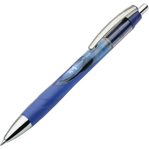 Vista Gel Pen, Rubber Grip, .7mm, Medium Pt.,12/PK, Blue