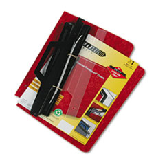 Expandable Binder,Pressboard Cover,6" Cap,8-1/2"x11",Red