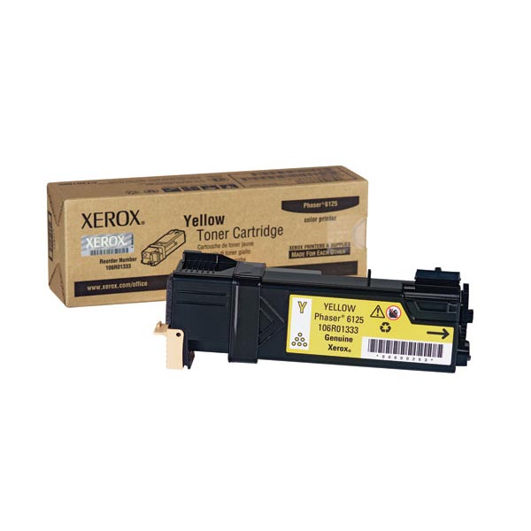 Genuine OEM Xerox 106R01333 Yellow Laser/Fax Toner (1000 page yield)