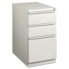 Mobile Pedestal File, B/B/F,15"x19-7/8"x27-3/4", Light Gray