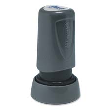 VX Pre-Inked Message Stamps,5/8" Diameter,1-3 Lines,6 Char
