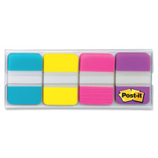 Post-it Dispenser Tabs,1"x1.5",88 Tabs,22 ea. AA/YW/PK/VT