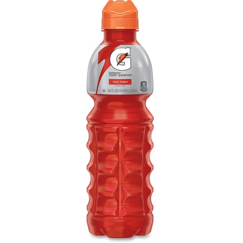 Gatorade Sports Drink, 24 oz Bottle, 24/CT, Fruit Punch