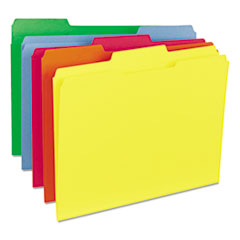File Folder,1/3 AST 2-Ply Tab Cut,Letter,100/BX,Assorted