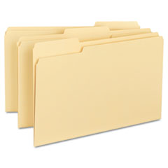 File Folder,Legal,11 Pt,1-Ply,1/3 Cut Ast Tab,100/BX,Manila