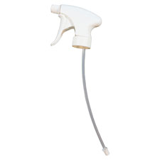Trigger Sprayer, Contour, f/24/32 oz Bottles, 9.65"L, White