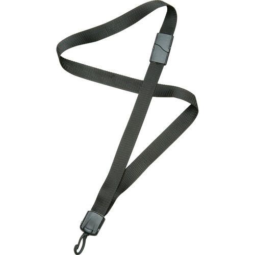 Neck Lanyard, Deluxe 3/4" Strap, Swivel, 36",12/PK, Black