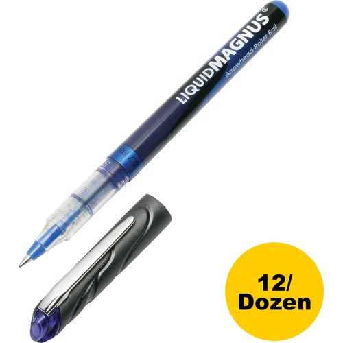 Rollerball Pen With Metal Clip,.7mm,Fine Pt,12/Box,BE Ink