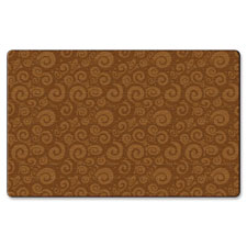 Solid Color Swirl Rug, 10'9x13'2', Almond