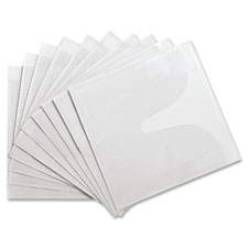 Self-Adhesive CD Holders,Polypropylene,50/PK,White