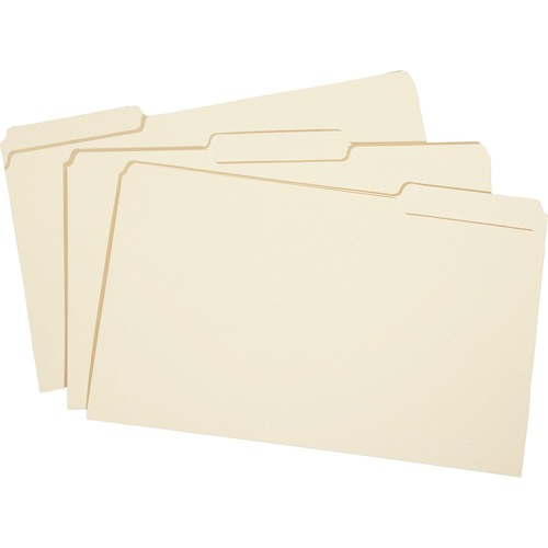 File Folder,3/4" Expansion,1/3"Cut,Legal-Size,100/PK,Manila