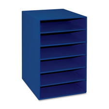 6-Shelf Organizer, 13-1/2"x12"x17-3/4", Blue