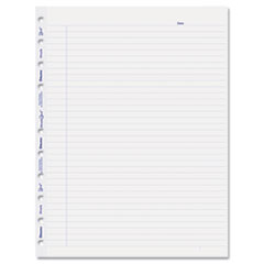 Notebook Refill, 11"x9", 8-Hole Punch, 25SH/PK, White