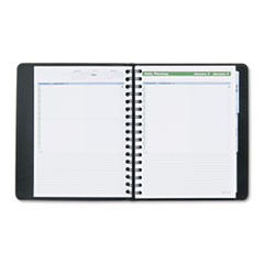 Daily Action Planner,Tabbed, Pocket,1DPP,6-7/8"x8-3/4", BLK