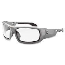 Clear Lens Safety Glasses w/Fog-Off, Gray