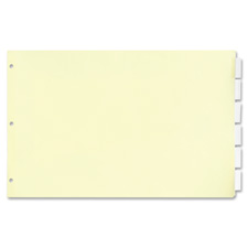 Legal-Size Index Dividers, 5-Clear Tabs/ST, 8-1/2"x14", MLA