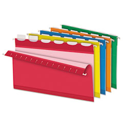 Hanging Folder With Tab, Legal Size,1/5Cut, 25/BX, Assorted