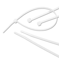 Cable Ties, Nylon, 50 Lb., 11"x3/16", 500/PK, Natural