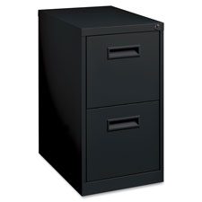Mobile Pedestal, Recessed Pull, F/F, 15"x19"x27-3/4", Black