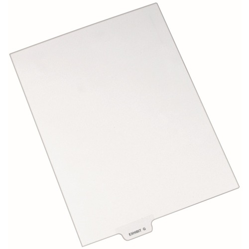 Divider, "Exhibit Q", Bottom Tab, 8-1/2"x11", 25/PK, White