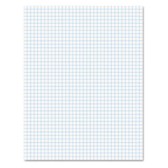 2-Sided Quad Pads, 4x4 Ruled, 50 Shts, 8-1/2"x11", White