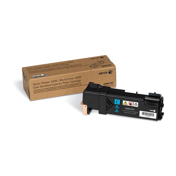 Genuine OEM Xerox 106R01591 Cyan Toner Cartridge (1,000 page yield)