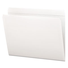 File Folder, Straight Tab Cut, Letter, 100/BX, White
