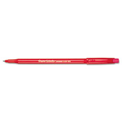 Erasermate Ballpoint Pen, Medium Point, Red Ink/Red Barrel