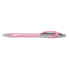 Ballpoint Pen,Refillable,Retractable,Med.Pt,BK Ink/PK Barrel