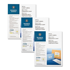 Mailing Label, Laser, 1"x2-5/8", 3000/PK, White