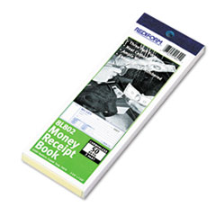 Money Receipts, Carbonless, 3 Parts, 2-3/4"x7", 50/BK