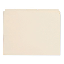 File Folder,1/5-Cut Tab,3/4" Exp.,11 Pt.,Ltr,100/BX,Manila