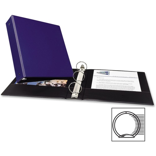 Economy Ring Binder, 2" Capacity, 11"x8-1/2", Blue