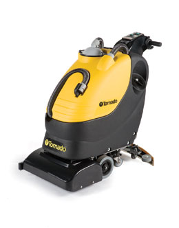 BR 18/11, CYLINDRICAL, WALK-BEHIND AUTO SCRUBBER�(W/105 AH WET-ACID BATTERIES)