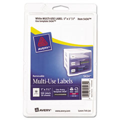 LABEL,1X1.5,500/PK,WHT