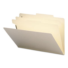 Classificatn Folders,2 Div,Legal,14-3/4"x10",10/BX, Manila