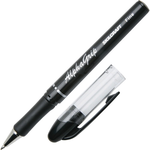 Ballpoint Pen, Refillable, Fine Point, Black Ink