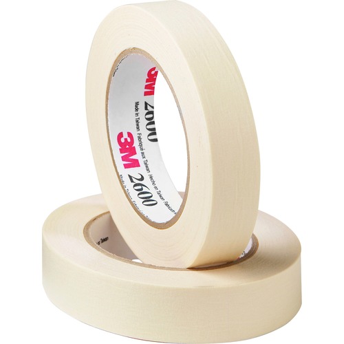 Economy Masking Tape, 3" Core Size, 6/PK, 2"x60 Yards